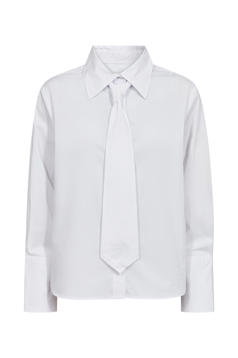 Atelier Taktil AT-Ava Mens Tie Shirt Shirts & Blouses 011 Optical white