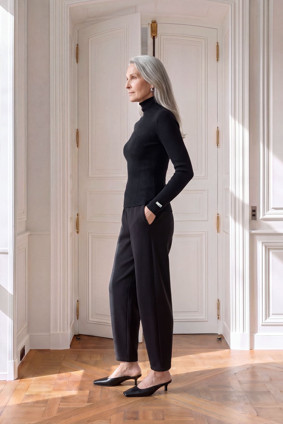 Atelier Taktil AT-Avalon Scuba Pant Jeans & Pants 9 Black
