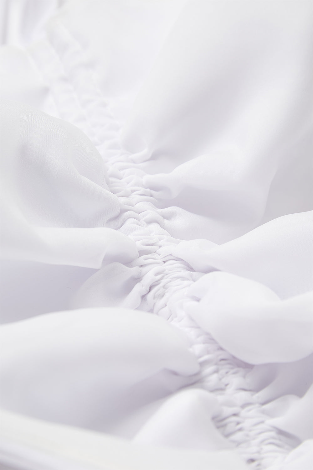 Atelier Taktil AT-Bella Ruffle Tie Accessories 011 Optical white