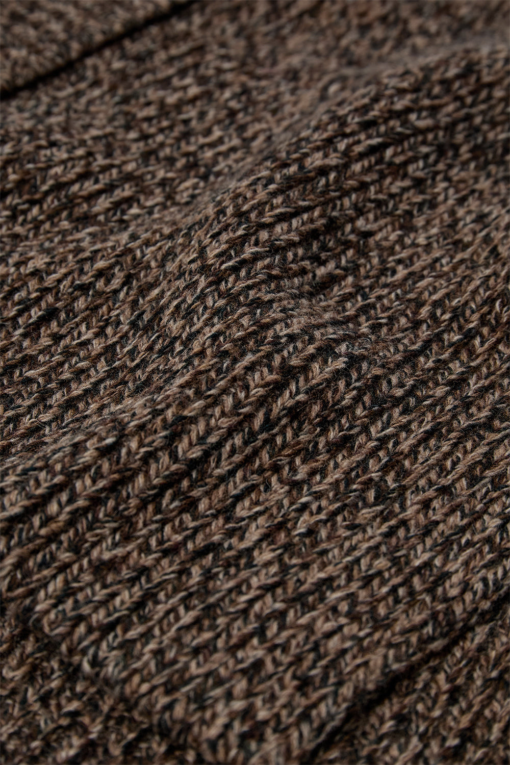 Atelier Taktil AT-Danielle Slit Cardigan Knitwear 06 Brown Melange