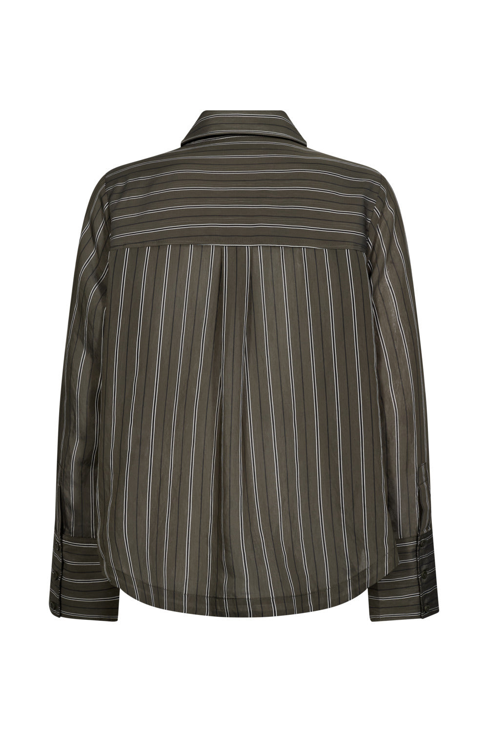 Atelier Taktil AT-Gwen Mens Tie Shirt Stunning Stripe Shirts & Blouses 630 Hunter Green