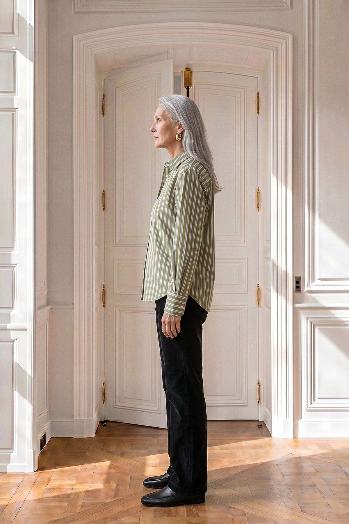 Atelier Taktil AT-Jane Cord. Pant Jeans & Pants 9 Black