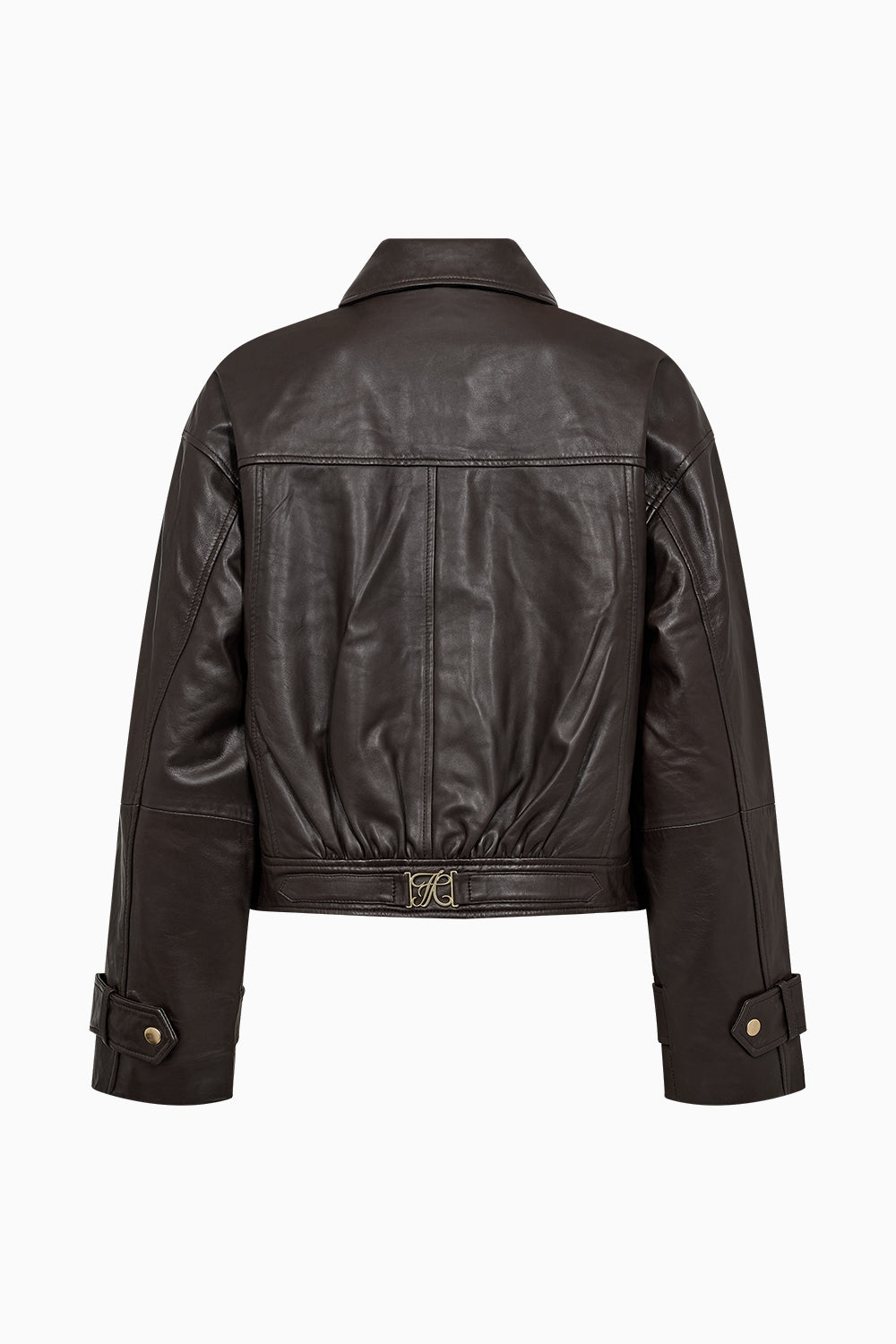 Atelier Taktil AT-Lily Leather Jacket Leather 728 Espresso Brown