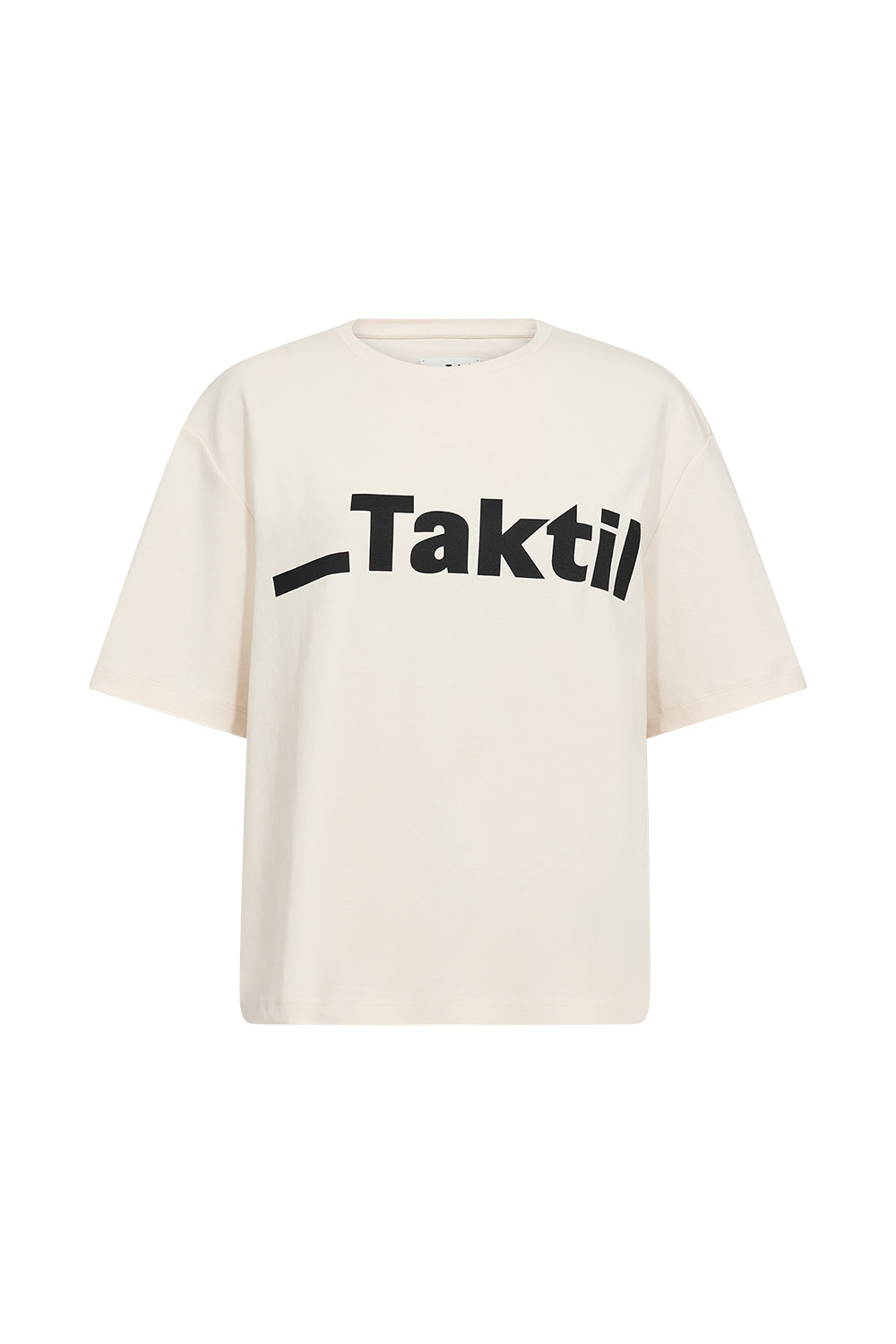 Atelier Taktil AT-Paris Logo Tee Tops & T-shirts 027 Pearl White