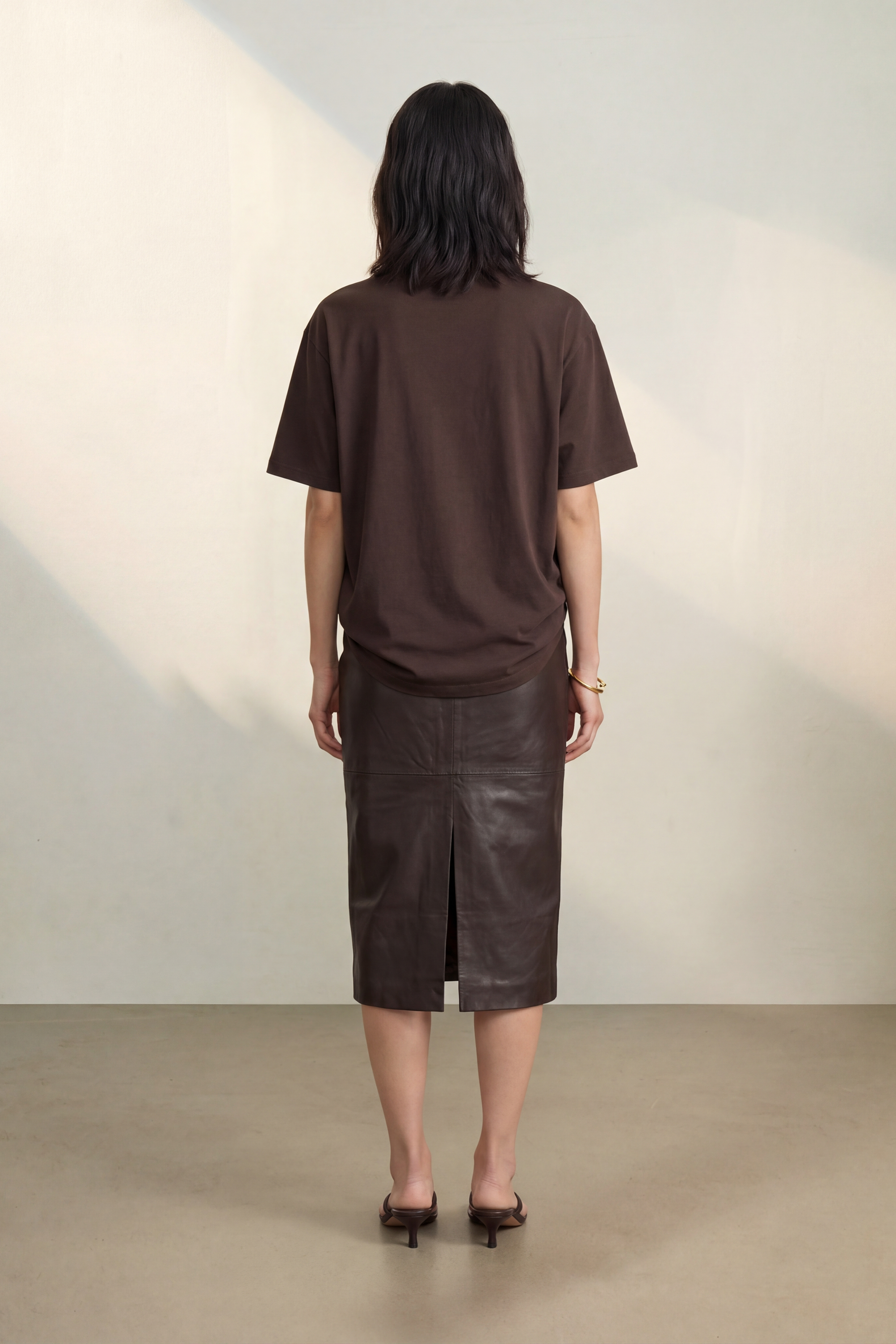 Atelier Taktil AT-Paris Logo Tee Tops & T-shirts 728 Espresso Brown