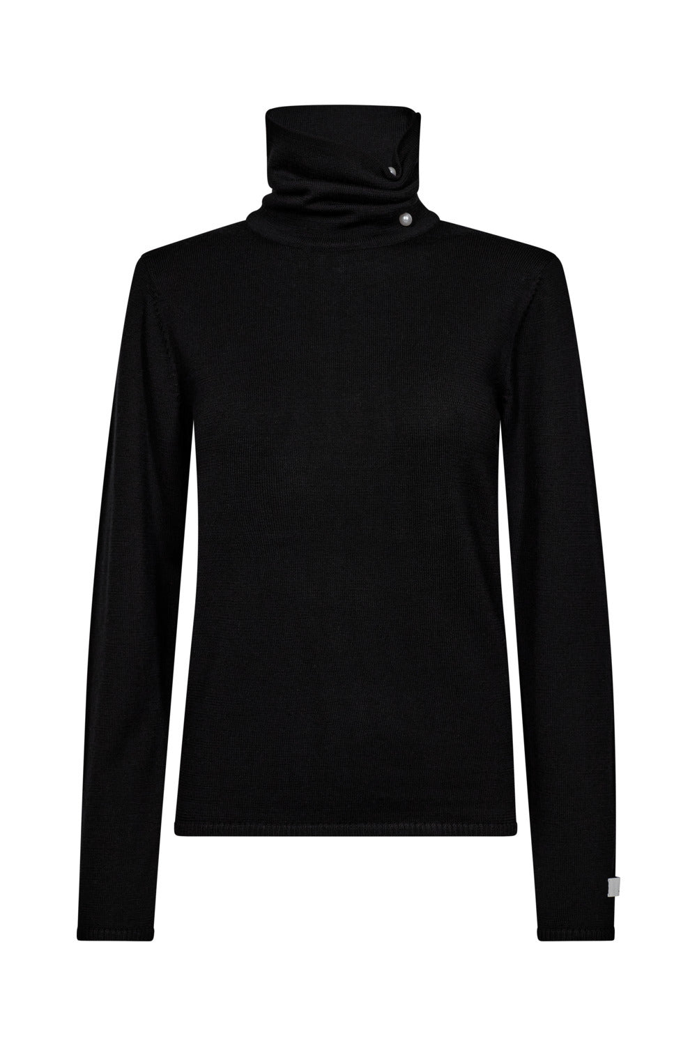 Atelier Taktil AT-Ruby Rollneck Pin Knit Knitwear 9 Black