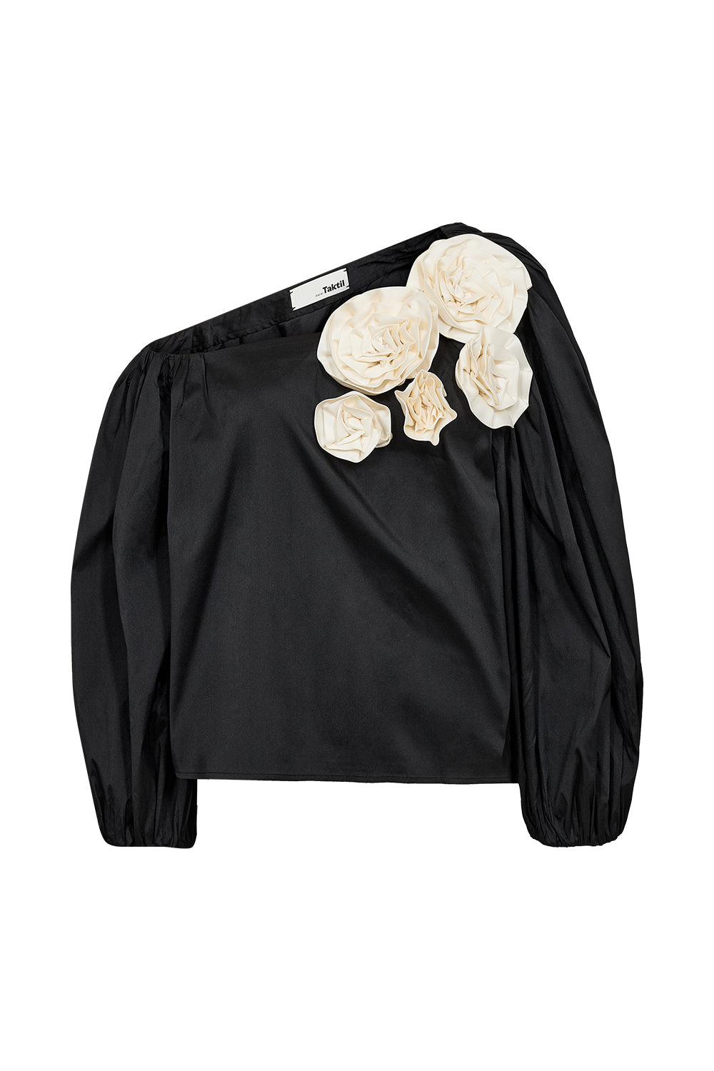 Atelier Taktil AT-Skye Offshoulder Blouse Shirts & Blouses 9 Black