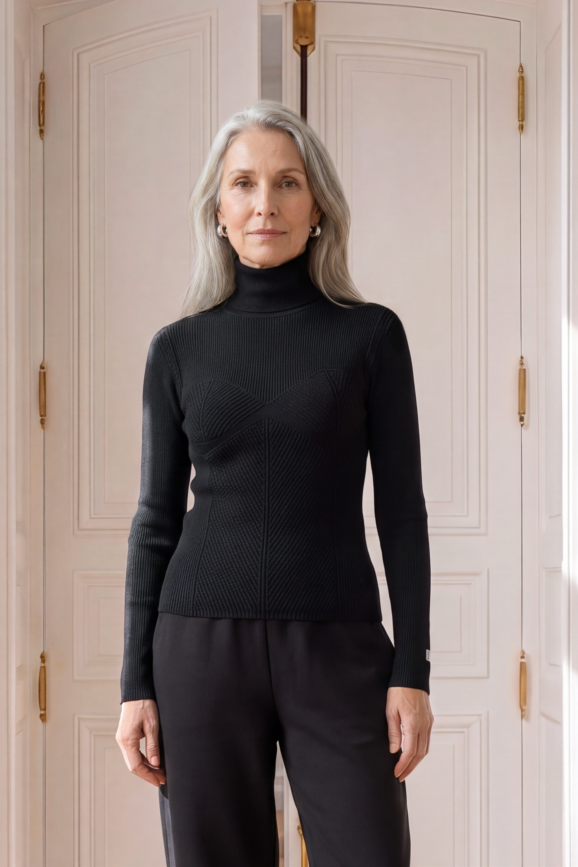 Atelier Taktil AT-Stella Mix Knit Knitwear 9 Black