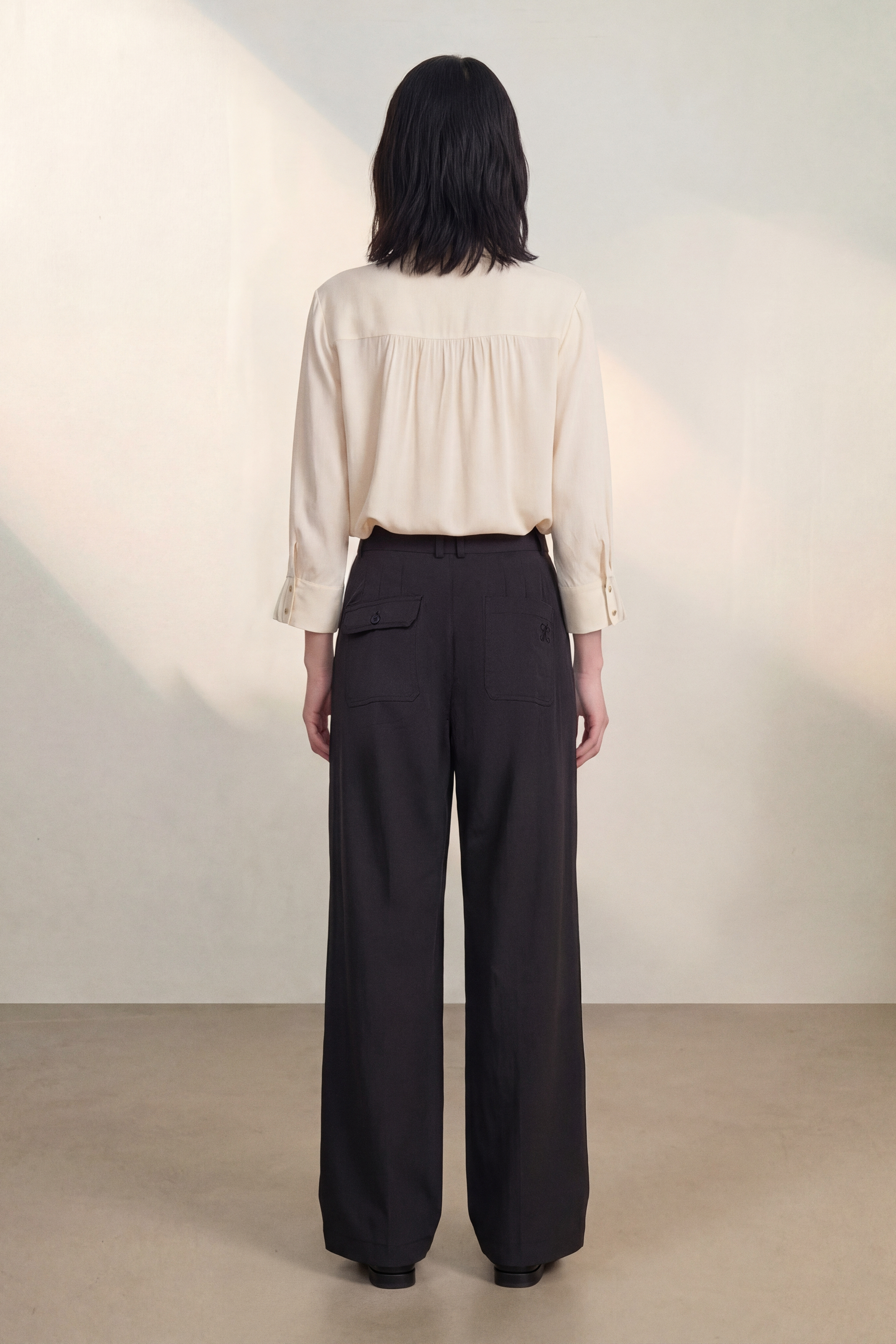 Atelier Taktil AT-Tania Tailored Pant Jeans & Pants 9 Black