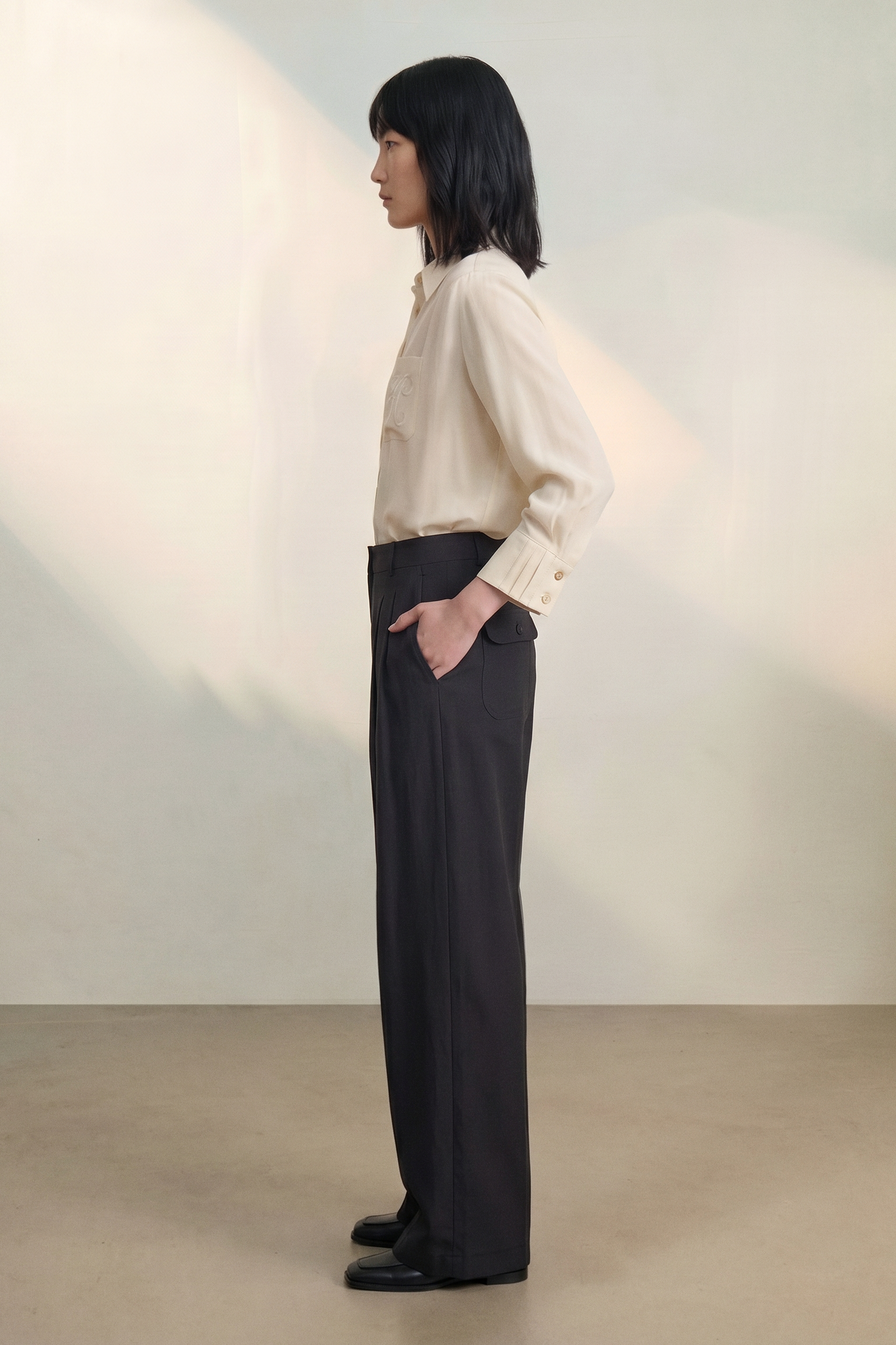 Atelier Taktil AT-Tania Tailored Pant Jeans & Pants 9 Black