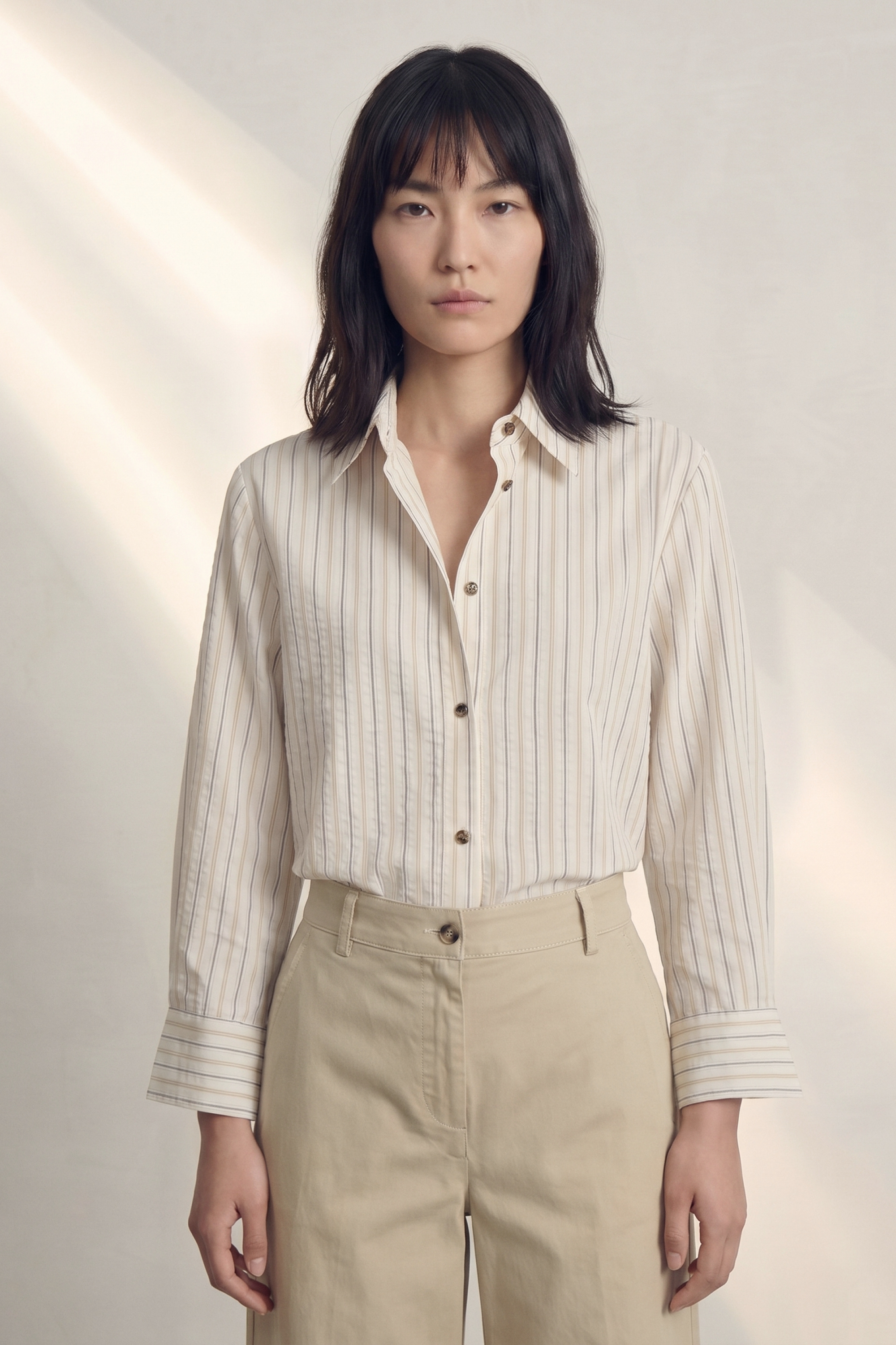 Atelier Taktil AT-Tori Anna Shirt Shirts & Blouses 018 Vanilla White